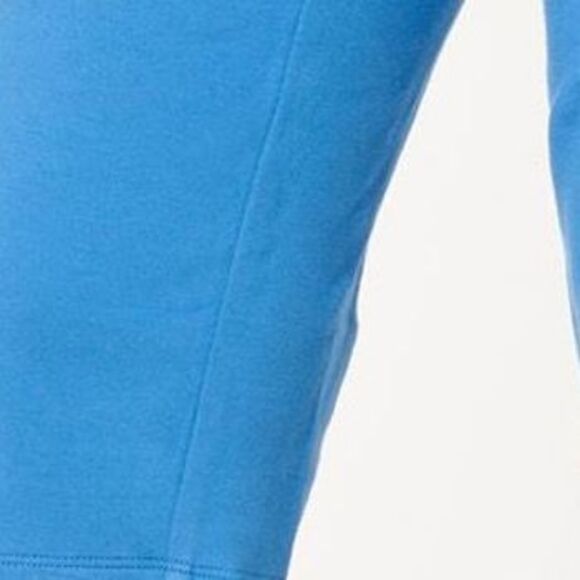 Denim & Co. Women's Pants Sz S Beach French Terry Skimmer Blue A647752 - Picture 2 of 4